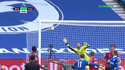 «Γκρέμισε» τα δοκάρια και... τρόμαξε τη Γιουνάιτεντ η Μπράιτον (video)