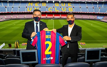 Παρουσίασε Ντεστ η Μπαρτσελόνα: «Θέλω να γίνω σαν τον Ντάνι Άλβες»