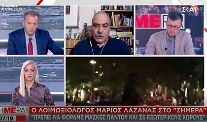 Λαζανάς σε ΣΚΑΪ: Δεν έχουν αποδώσει τα μέτρα – Μάσκα παντού