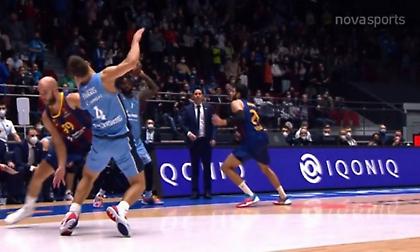 Το αντιαθλητικό φάουλ του Καλάθη που καταδίκασε την Μπαρτσελόνα (video)