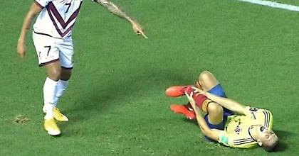 Σοκαριστικός τραυματισμός για Αρίας (video)