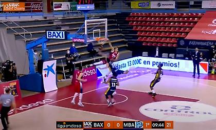 Τρομερό κάρφωμα από Βαουλέτ στο Top 7 της ACB (video)