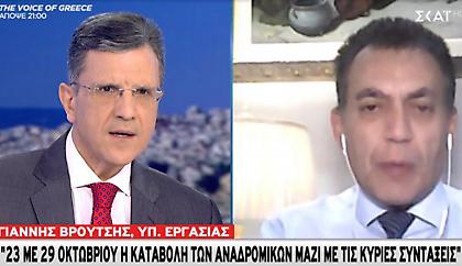 Βρούτσης σε ΣΚΑΪ: 23-29 Οκτωβρίου αναδρομικά συνταξιούχων – Έως τέλος του 2020 αναδρομικά κληρονόμων