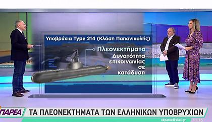 Τα πλεονεκτήματα των ελληνικών υποβρυχίων έναντι των τουρκικών