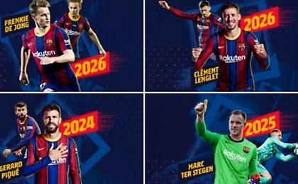 Κοινή ανακοίνωση για συμφωνία με τέσσερις στην Μπαρτσελόνα