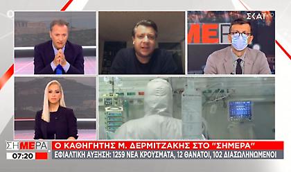 Δερμιτζάκης στον ΣΚΑΪ: Φοβάμαι ότι μπορεί να ζήσουμε στην Ελλάδα σκηνές Ιταλίας