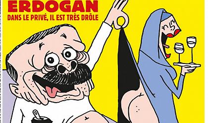Charlie Hebdo: Έρευνα της τουρκικής εισαγγελίας για το σατιρικό σκίτσο του Ερντογάν