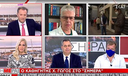 Γώγος: «Αν δούμε 4000 κρούσματα δεν θα περιμένουμε 15 ημέρες για μέτρα»