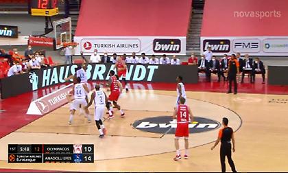 Ολυμπιακός-Εφές: Έγραψε ιστορία ο Ντάνστον