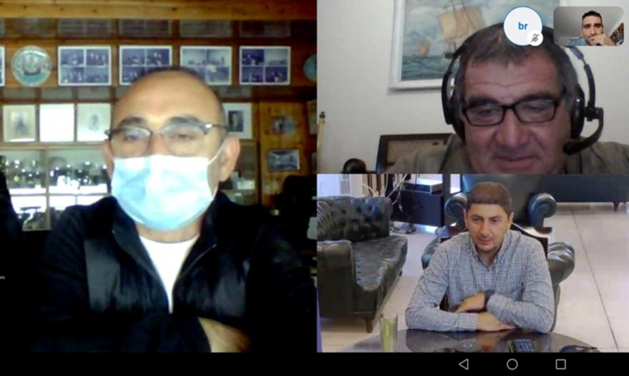 Τηλεδιάσκεψη της ομάδας άρσης βαρών με τον Λευτέρη Αυγενάκη