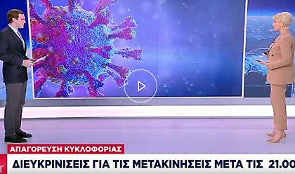 Απαγόρευση κυκλοφορίας από Παρασκευή: Τι ισχύει για μετακινήσεις μετά τις 9μ.μ.