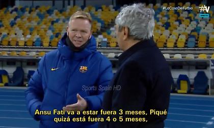 Κούμαν σε Λουτσέσκου: «Ο Πικέ θα μείνει 4-5 μήνες έξω»