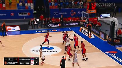 ΤΣΣΚΑ-Ολυμπιακός: Το πρώτο... χτύπημα του Σλούκα (video)