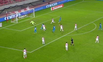 Η μεγάλη ευκαιρία του Ολυμπιακού για το 1-1 (video)