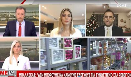 Μπαλάσκας σε ΣΚΑΪ: Δεν μπορούμε να κάνουμε εφόδους στο τραπέζι με την γαλοπούλα