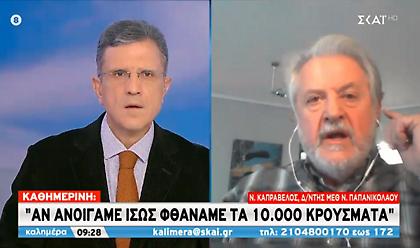 Διευθυντής ΜΕΘ Παπανικολάου για άνοιγμα: Αύξηση της θνητότητας με κινητικότητα