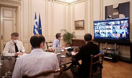 Τι συζήτησε ο πρωθυπουργός με τα στελέχη των Pfizer, Moderna, AstraZeneca, Regeneron