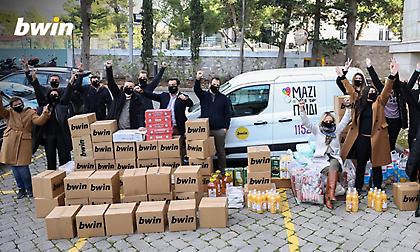 Η ομάδα της bwin δίπλα σε οικογένειες που έχουν πληγεί οικονομικά από τον κορωνοϊό