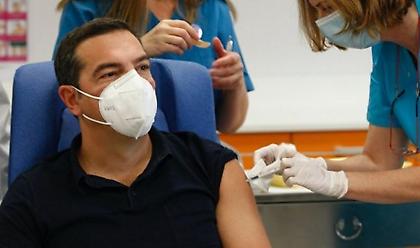Κορωνοϊός: Εμβολιάστηκε ο Αλέξης Τσίπρας στον Ευαγγελισμό