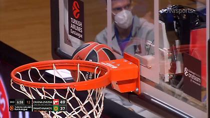 Το τρίποντο του Κασελάκη σφήνωσε στη στεφάνη (video)