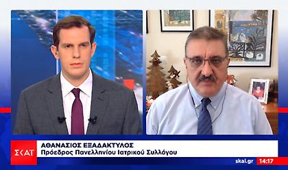 Εξαδάκτυλος σε ΣΚΑΪ: Αργή η αποκλιμάκωση των κρουσμάτων – Προληπτική η απόφαση κυβέρνησης