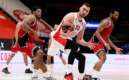 MVP Δεκεμβρίου στην Ευρωλίγκα ο Μιλουτίνοφ