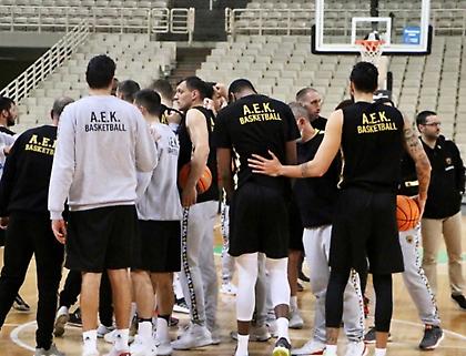 Η τελευταία προπόνηση της ΑΕΚ εν όψει Χάποελ Χολόν