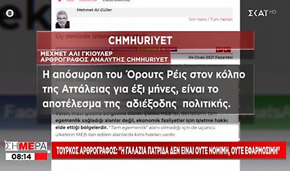 Τζουμχουριέτ: Η Τουρκία υποχώρησε - Η Γαλάζια Πατρίδα δεν είναι νόμιμη, ή εφαρμόσιμη