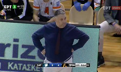 Airball τρίποντο του Αγραβάνη και επική αντίδραση Γιατρά! (video)