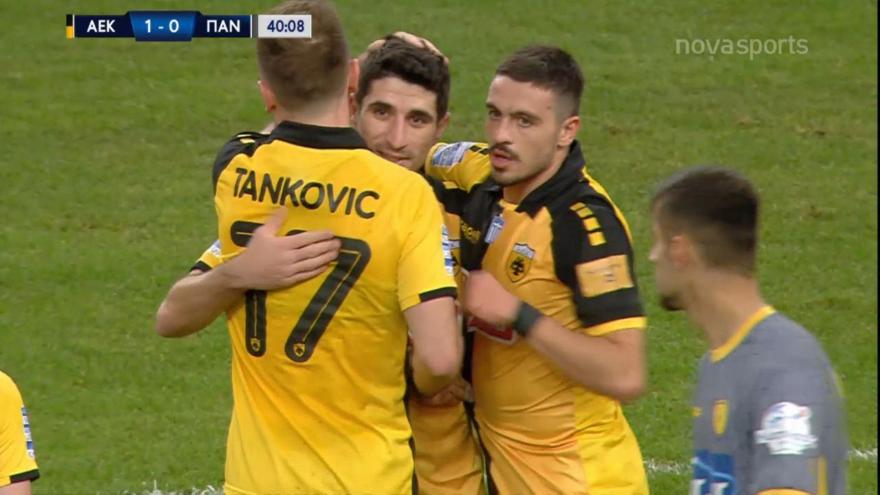 Ασίστ Μάνταλου 1-0 με Γαλανόπουλο η ΑΕΚ