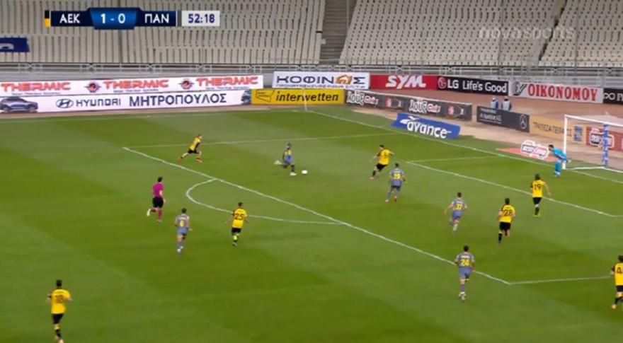 ΑΕΚ-Παναιτωλικός: Λάθος Τσιγκρίνσκι, ευκαιρία Ντάλσιο (video)