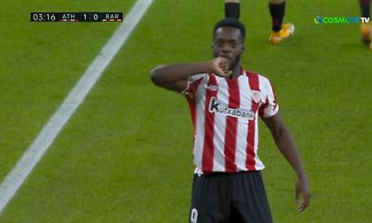 Γρήγορο προβάδισμα της Μπιλμπάο κόντρα στην Μπαρτσελόνα (video)