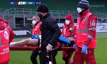 Αποχώρησε με φορείο ο Τονάλι στο Μίλαν-Τορίνο (video)