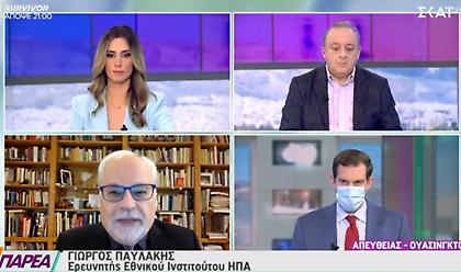 Παυλάκης σε ΣΚΑΪ: Τα εμβόλια mRNA είναι από τα ασφαλέστερα- Τρίτο κύμα τον Φεβρουάριο