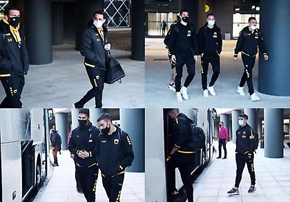 AEK: Έφτασε στη Θεσσαλονίκη η αποστολή