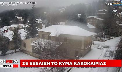«Λέανδρος»: Χιόνι και τσουχτερό κρύο στη Βόρεια Ελλάδα- Στους -13 το θερμόμετρο στη Φλώρινα