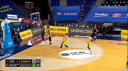 Φενέρμπαχτσε-Παναθηναϊκός: Τα καρφώματα του Γουάιτ (video)