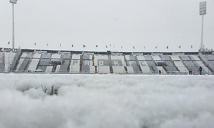 ΠΑΟΚ: Προπόνηση στη χιονισμένη Τούμπα (vid)