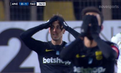 Άρης-Παναθηναϊκός: Το δοκάρι του Μαντσίνι (video)