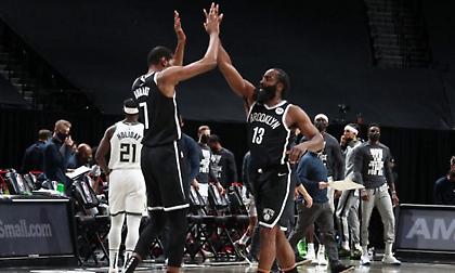 Νετς: Έγραψαν ιστορία στα δύο πρώτα παιχνίδια τους ως συμπαίκτες Ντουράντ & Χάρντεν