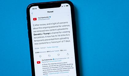 Tραμπ: «Έξωση» και από το youtube- Παρατείνεται η αναστολή του καναλιού του