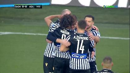 Χτύπησε ξανά ο Τζόλης και 2-0 ο ΠΑΟΚ (video)