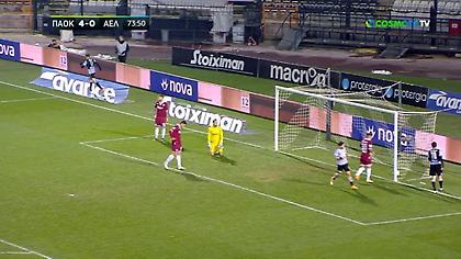 ΠΑΟΚ-ΑΕΛ: 5-0 με χατ-τρκ του Τζόλη (video)