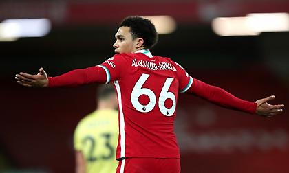 Ρεκόρ από αποτυχημένες σέντρες έκανε ο Αλεξάντερ Άρνολντ στην ήττα της Λίβερπουλ