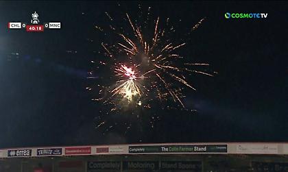 Προσωρινή διακοπή λόγω... πυροτεχνημάτων στο Τσέλτεναμ-Σίτι (video)