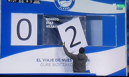 Χειροκίνητα αλλάζουν το σκορ στο Αλαβές-Ρεάλ