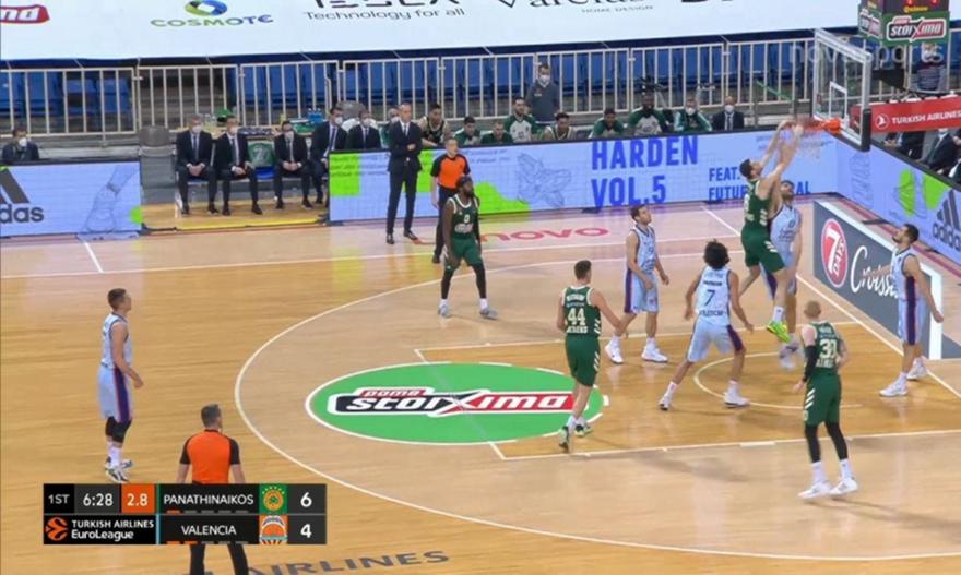 Παναθηναϊκός-Βαλένθια: Εντυπωσιακά καρφώματα από Νέντοβιτς-Παπαγιάννη (vid)