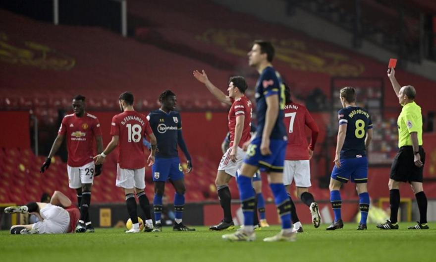 Μάντσεστερ Γιουνάιτεντ-Σαουθάμπτον: Η αποβολή του Γιάνκεβιτς (video)