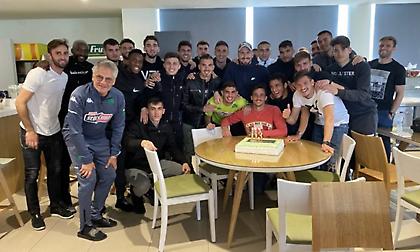 Παναθηναϊκός: Γιόρτασαν τα γενέθλια με τούρτα στο «Γεώργιος Καλαφάτης» (pics)