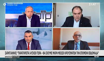 Πλατανησιώτης στον ΣΚΑΪ: Μονόδρομος το σκληρό λοκντάουν τριών εβδομάδων